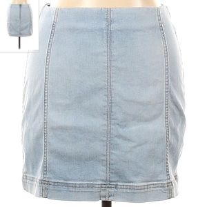 Denim mini skirt